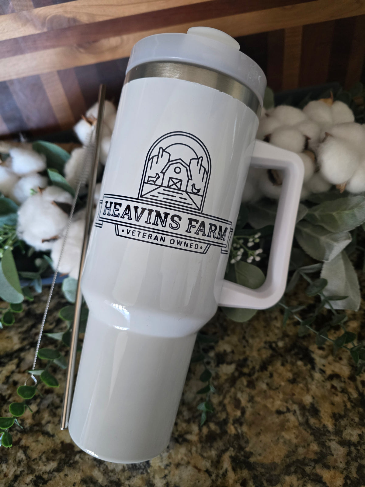 40 oz Tumbler- "I'm Just a Cool Chick with Zero Give a Clucks"