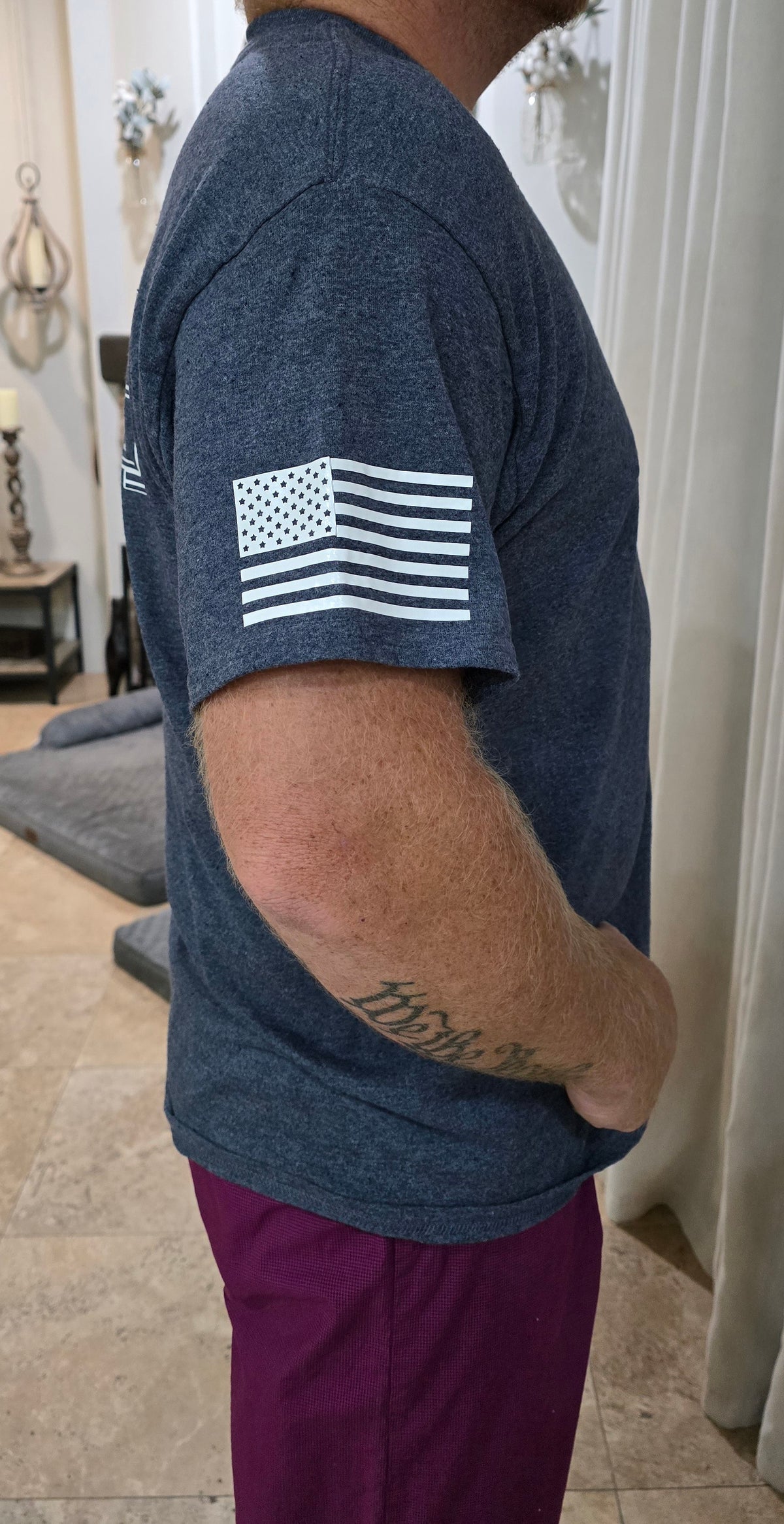 Men's T-Shirt (Heather navy)