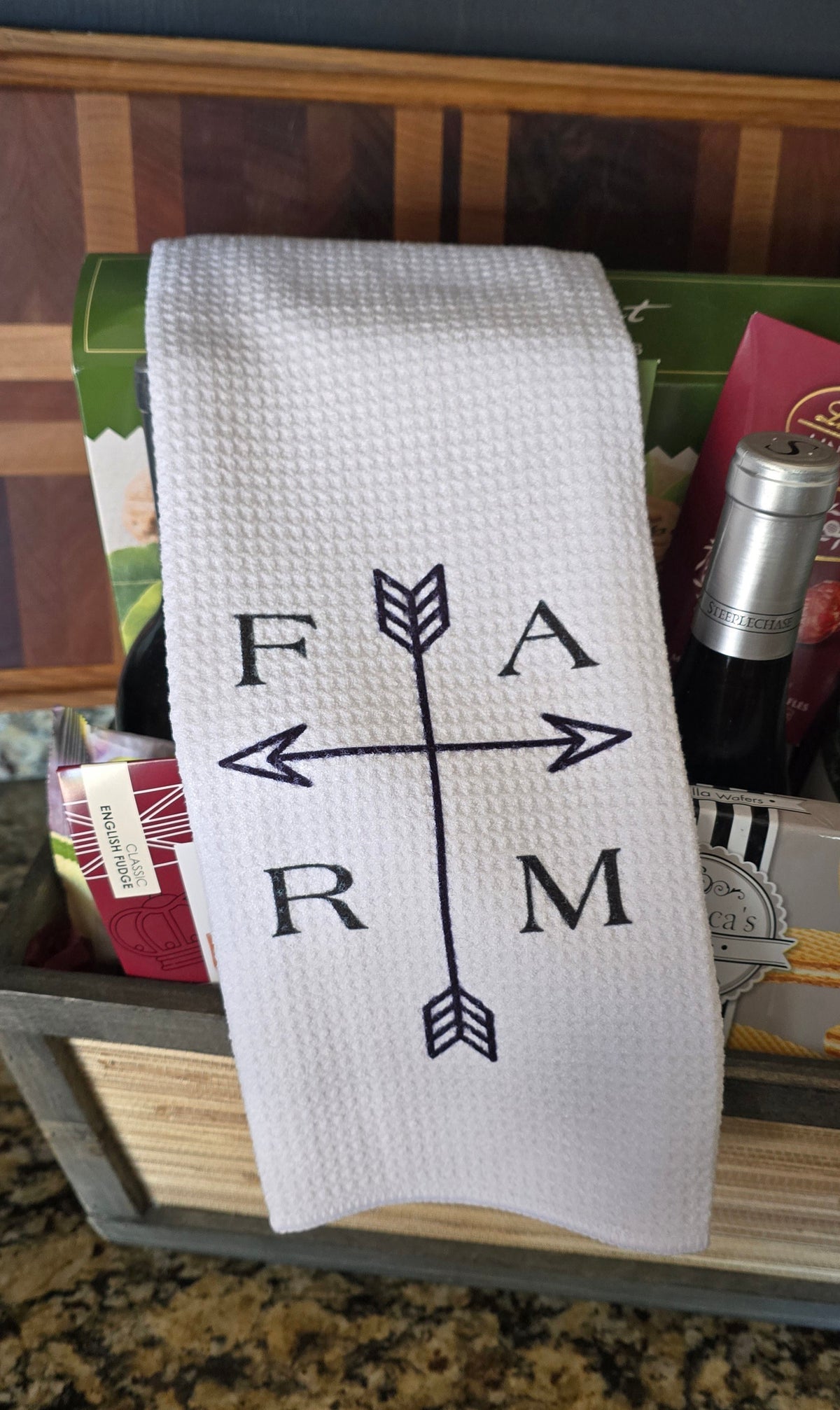24 x 16" Dish Towel (Farm & Arrow Design 1)