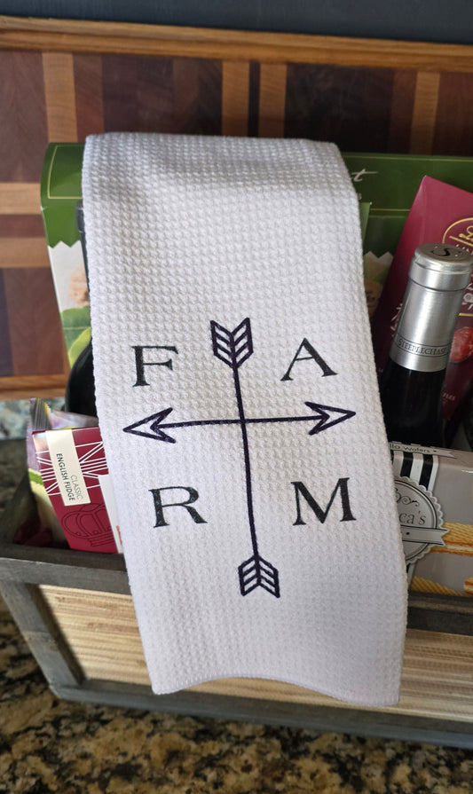 24 x 16" Dish Towel (Farm & Arrow Design 1)