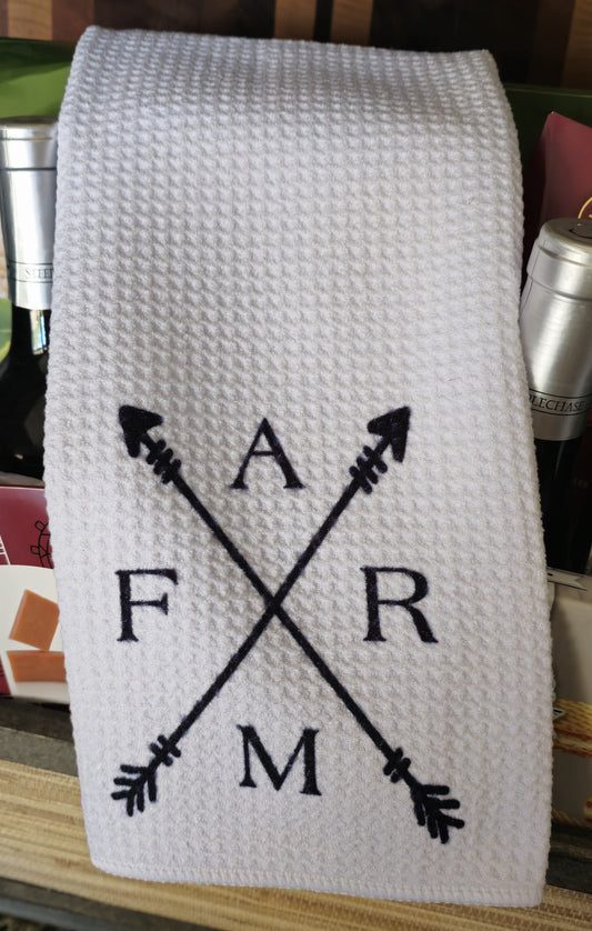24 x 16" Dish Towel (Farm & Arrow Design 2)