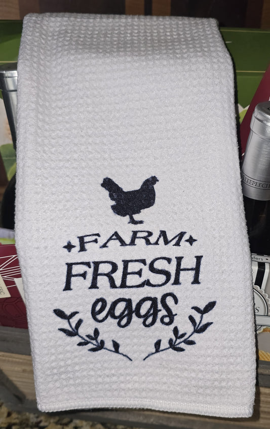 24 x 16" Dish Towel (Farm Fresh Eggs)