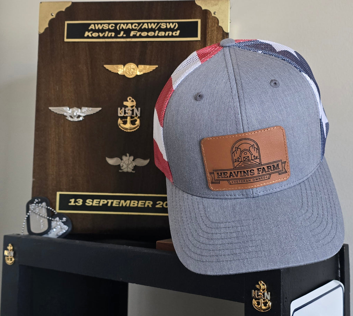 American-Made Heavin's Farm Supporter Hat | Stylish Patriotic Headwear