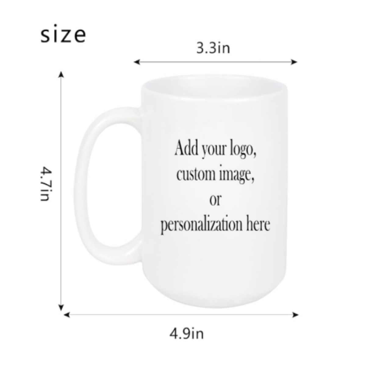 15oz Coffee Mug- "Custom Order" or "Personalization"
